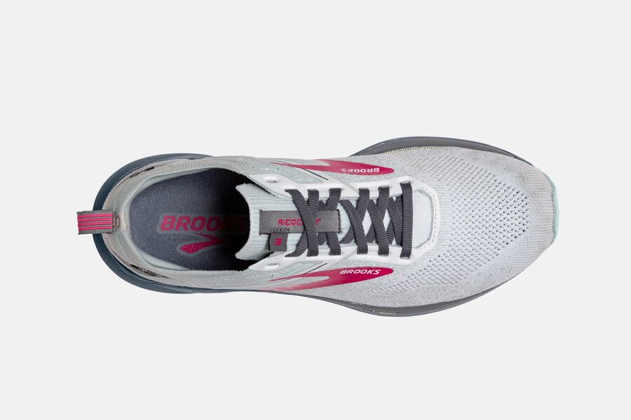 Brooks Israel Ricochet 3 Road Running Shoes Womens - White/Pink - EYL-126758